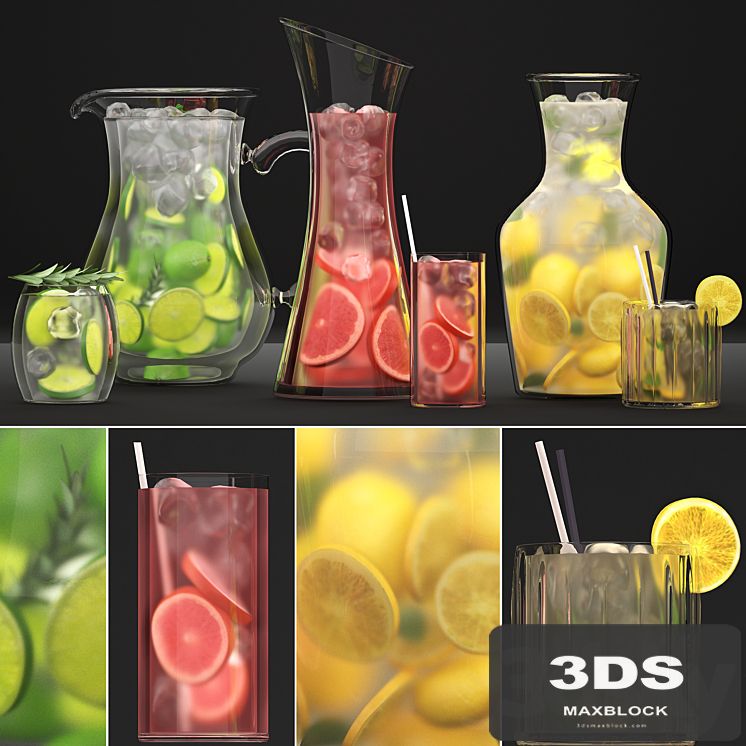 Beverages. Lemonade 1. Drinks, Lemonade, Citrus, decanter, cocktail, lemon, lime, decor, Beverages