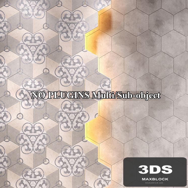 Tile Vives Rift Hexagono Kunashir