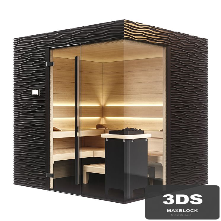 KLAFS Design Sauna Shape with sauna heater sanarium majus