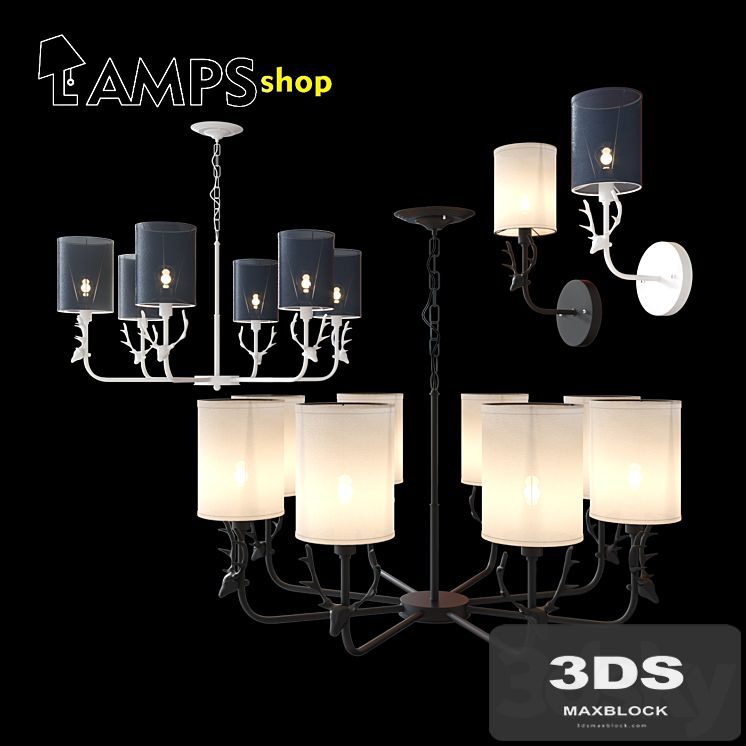 Chandelier and wall lamp