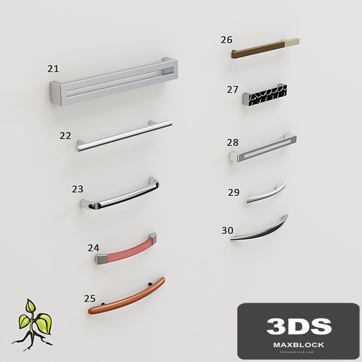 Art Nouveau handles Vol # 3