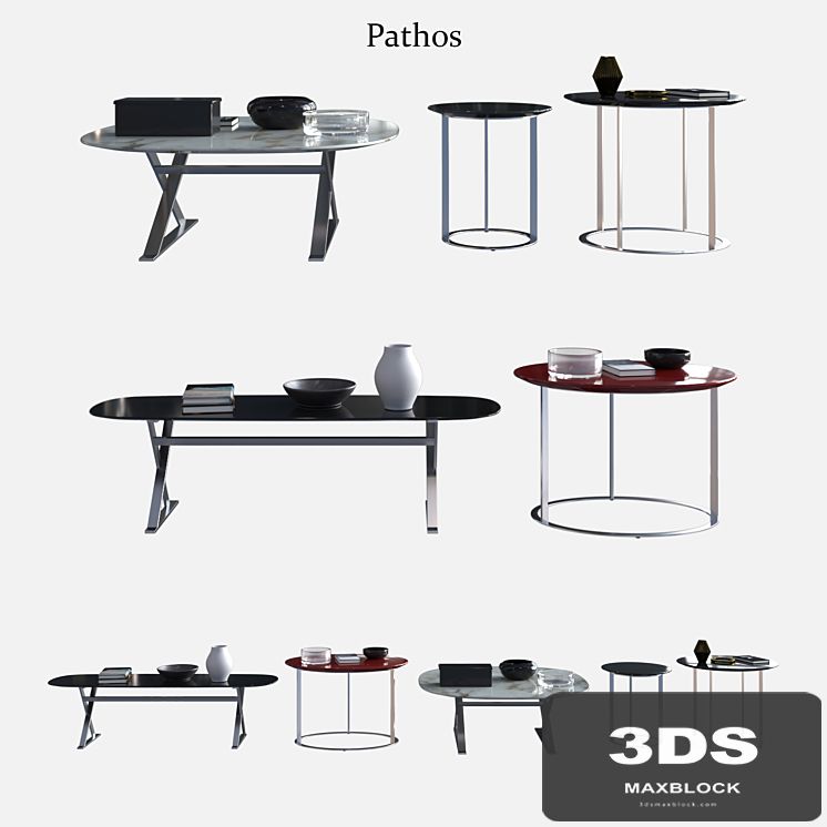 B & B Italia Maxalto Coffee Small Tables Pathos