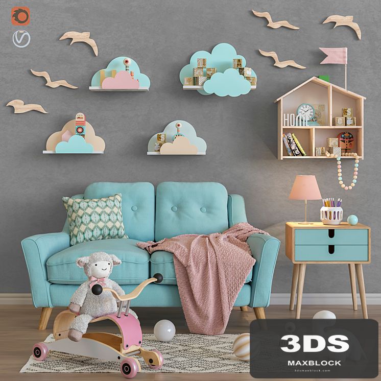 Toys and furniture set 34