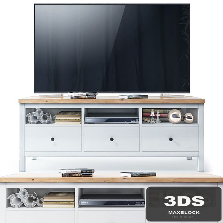 IKEA \ HEMNES \ Bollard for TV + Decor.
