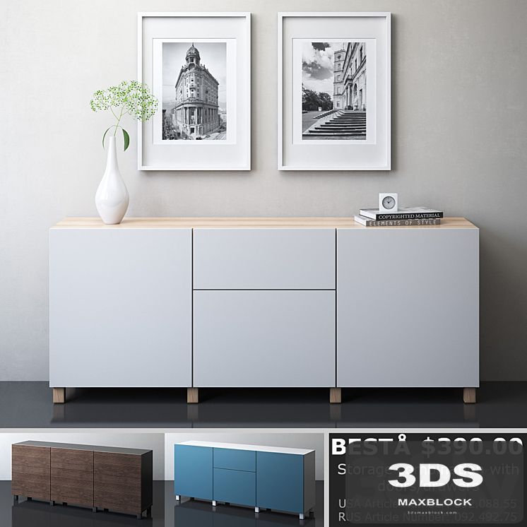 IKEA BESTA Storage combination with drawers