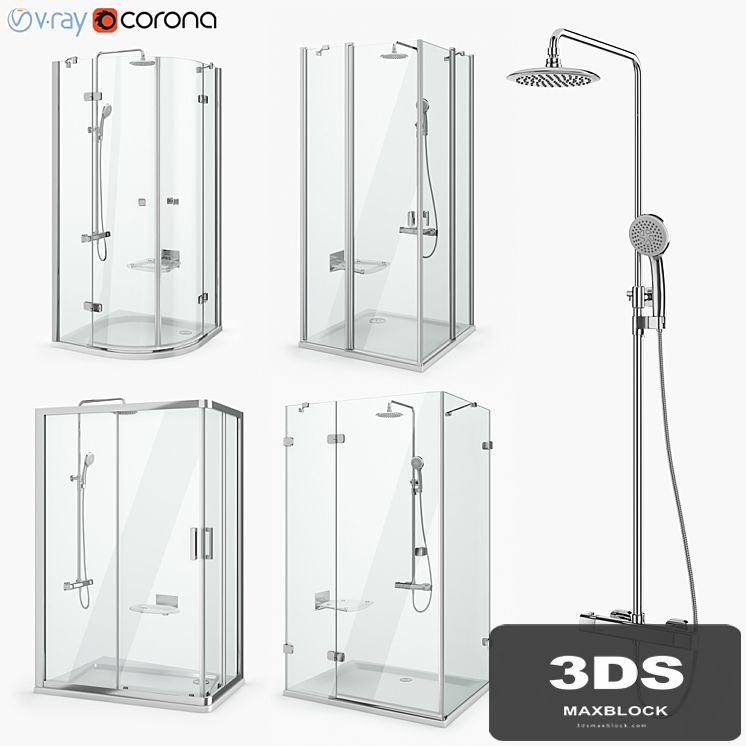 Set of shower cabins Ravak set 18