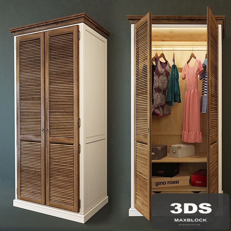 Wardrobe 2-door Folk. Wellige
