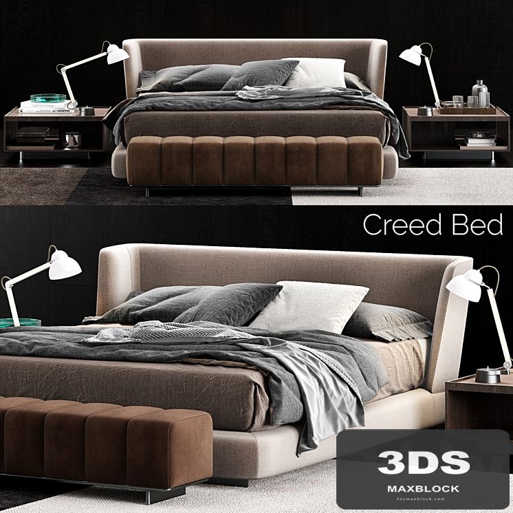 Minotti creed bed