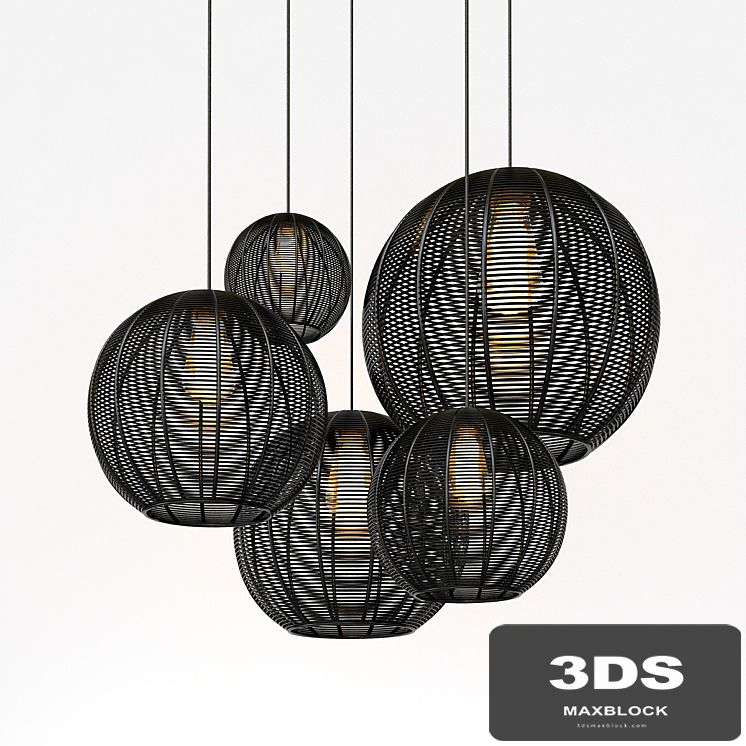 Modern Basket Pendant