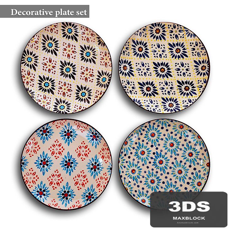 Decorative plate set 16