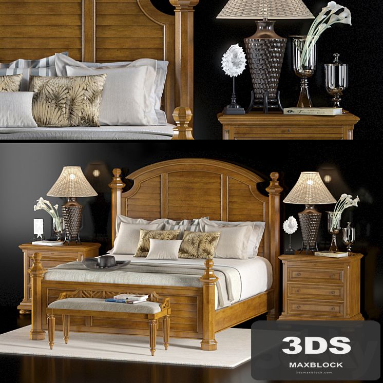 lexington home brands charlestown bed (king size)