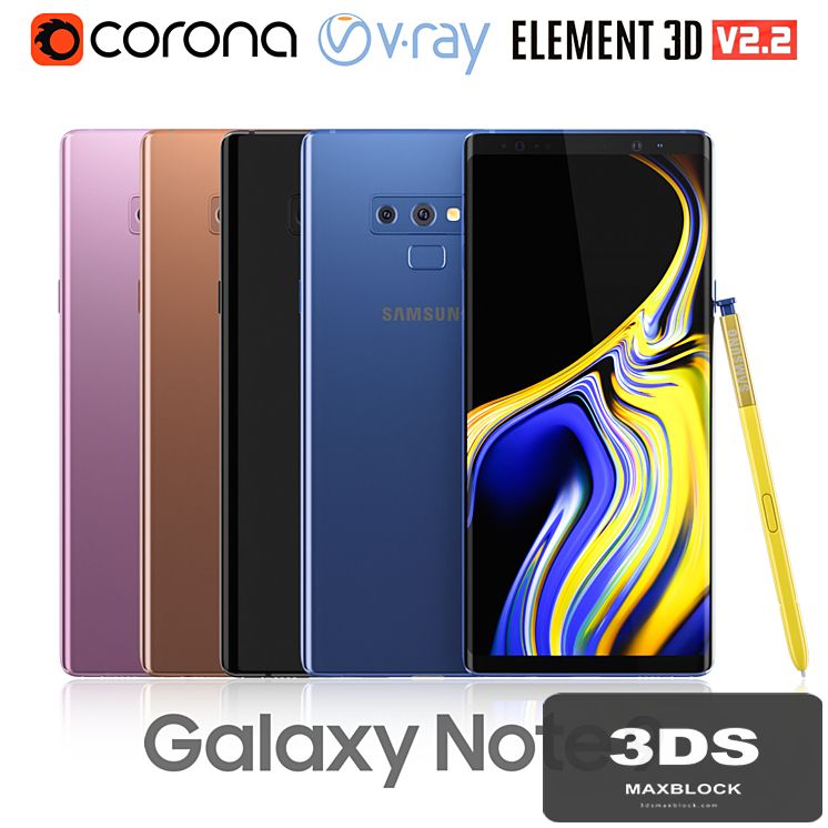 Samsung Galaxy Note 9 all colors