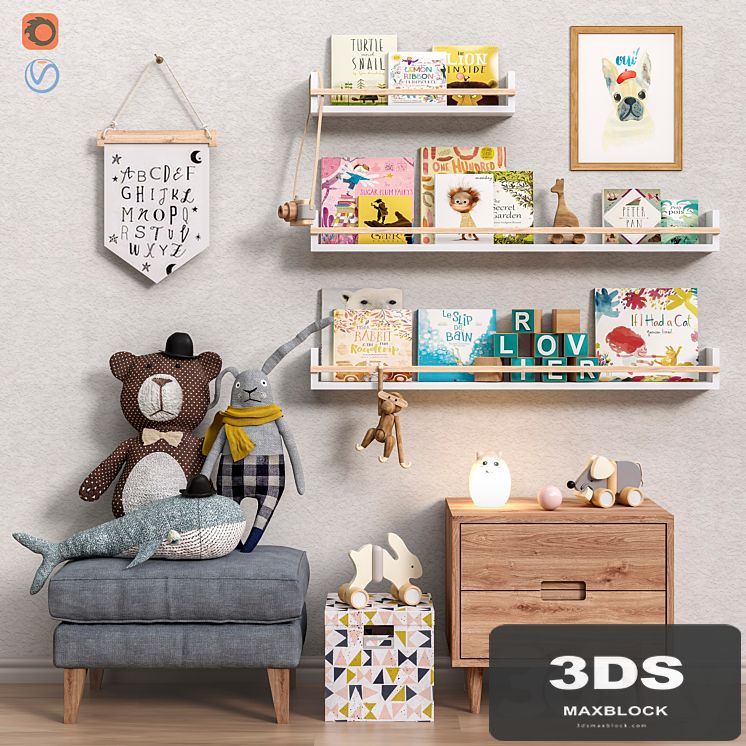 Toys and furniture set 35