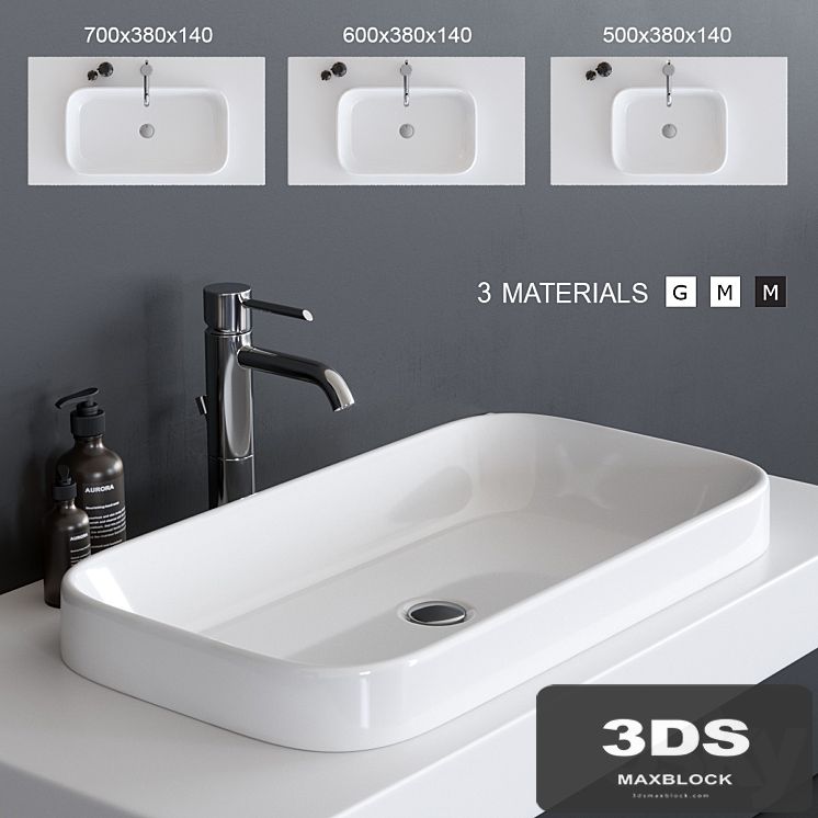 GALASSIA MEG11 Washbasin art. 5453 art. 5452 art. 5417