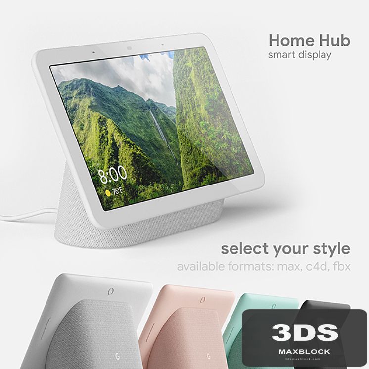 Google Home Hub 4 colors