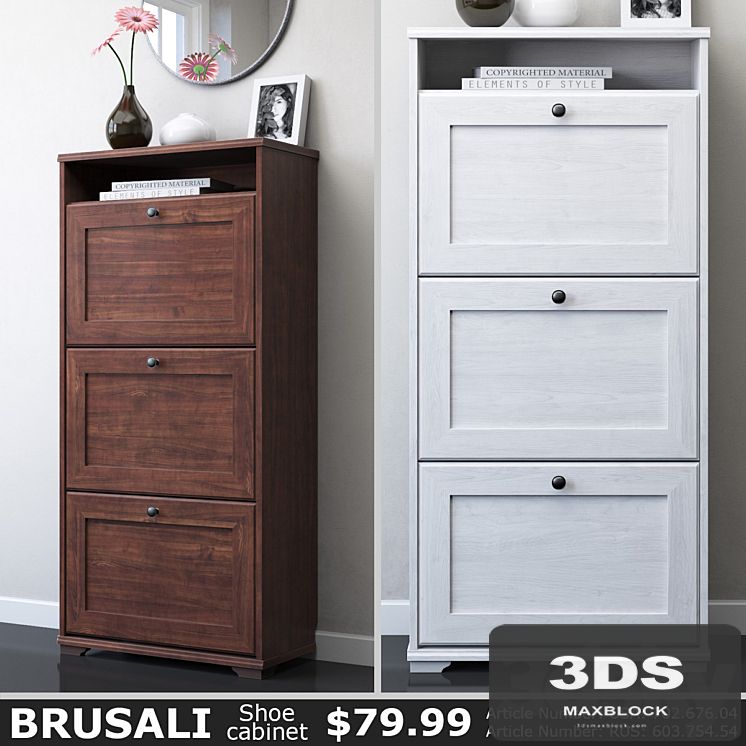 IKEA BRUSALI Shoe cabinet