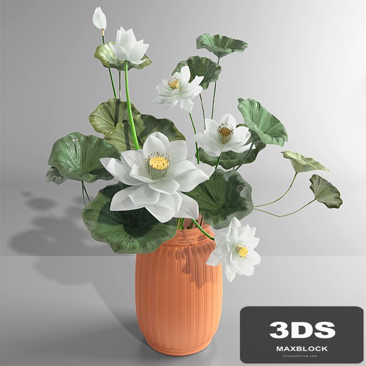White Lotus Water Lily Vase bouquet vase pond