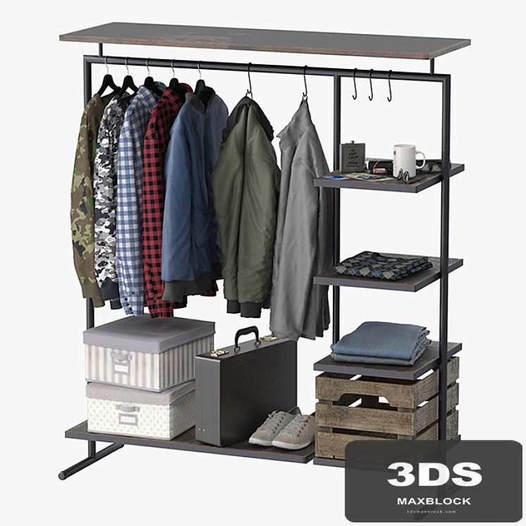 CLOTHES RACK WOOD