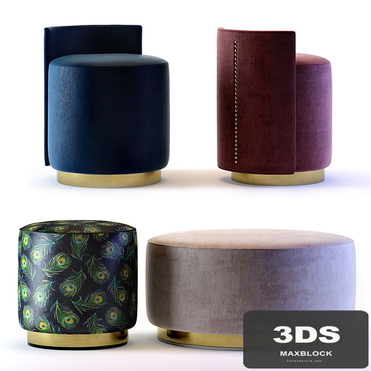 The Sofa and Chair Company - Larkin and Camille Ottomans