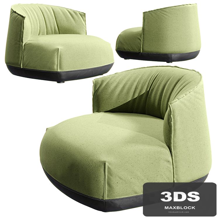 Kristalia Brioni Lounge armchair small