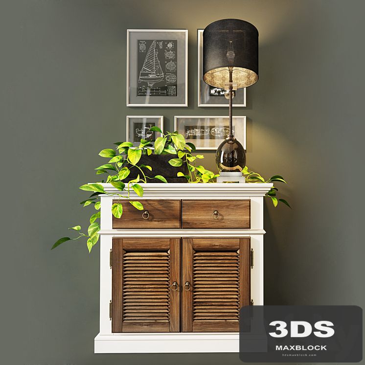Cabinet (chest of drawers) Folk. Wellige
