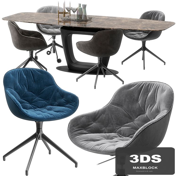 Calligaris Orbital table set