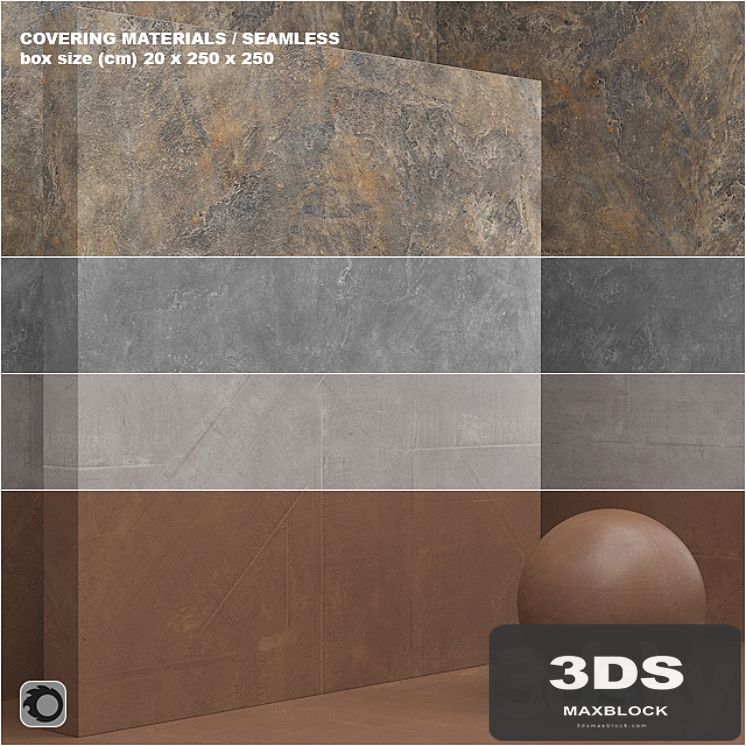 Material (seamless) - coating, concrete, plaster set 65