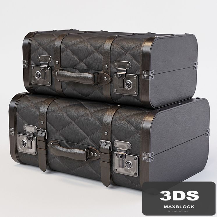 Black Vintage Suitcases