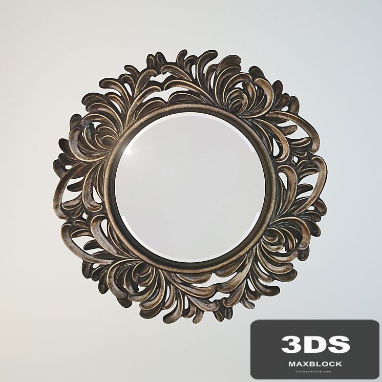 Mirror in carved frame