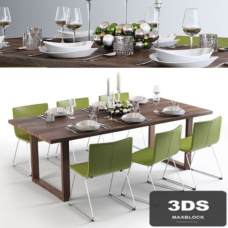Ikea Bernhard MÖRBYLÅNGA dining set