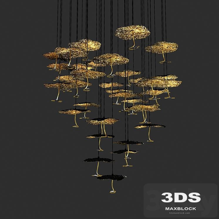 Catellani and smith gold moon chandelier