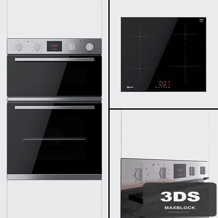 Neff - double oven U1HCC0AN0B and hob T36FB41X0G