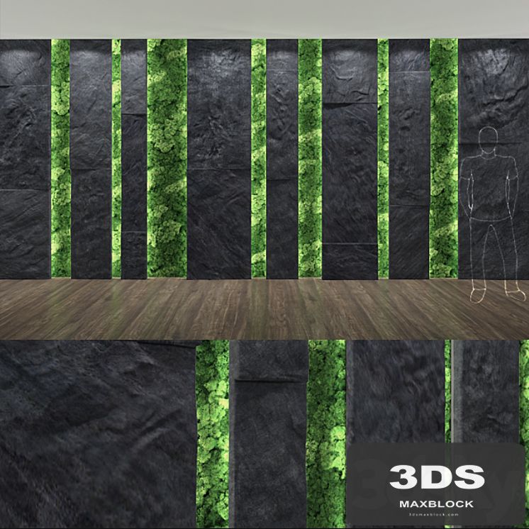 stone & moss wall