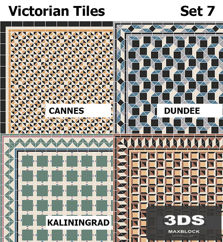Topcer Victorian Tiles Set7