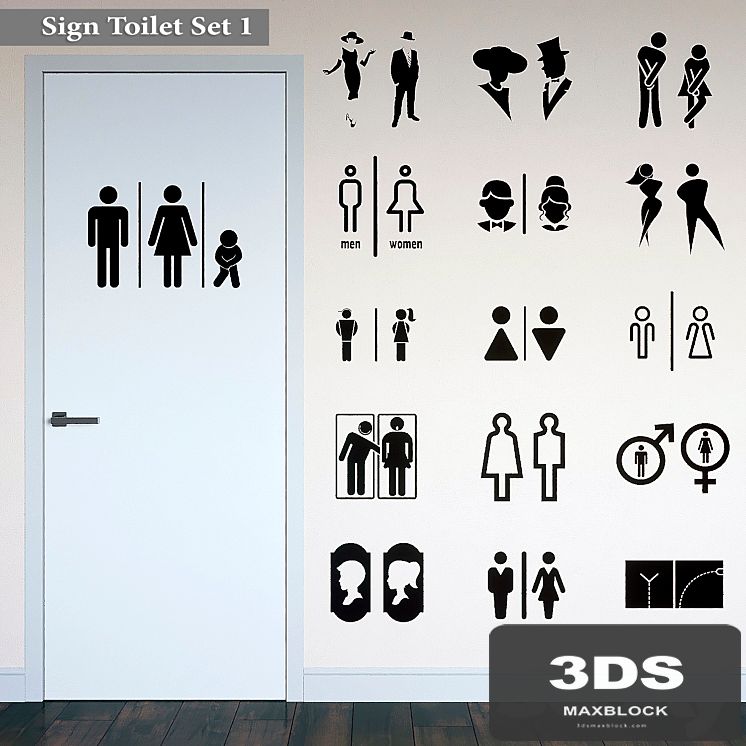 Sign Toilet Set 1