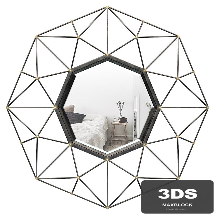 Coll Round Metal Wall Mirror MCRW5888