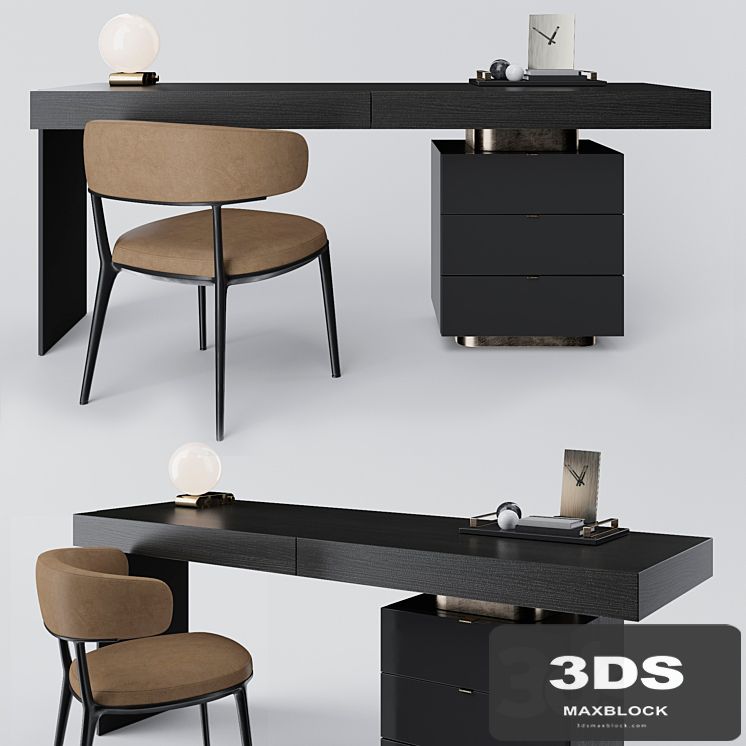 Minotti Carson Writing Desk and B & B Italia Caratos