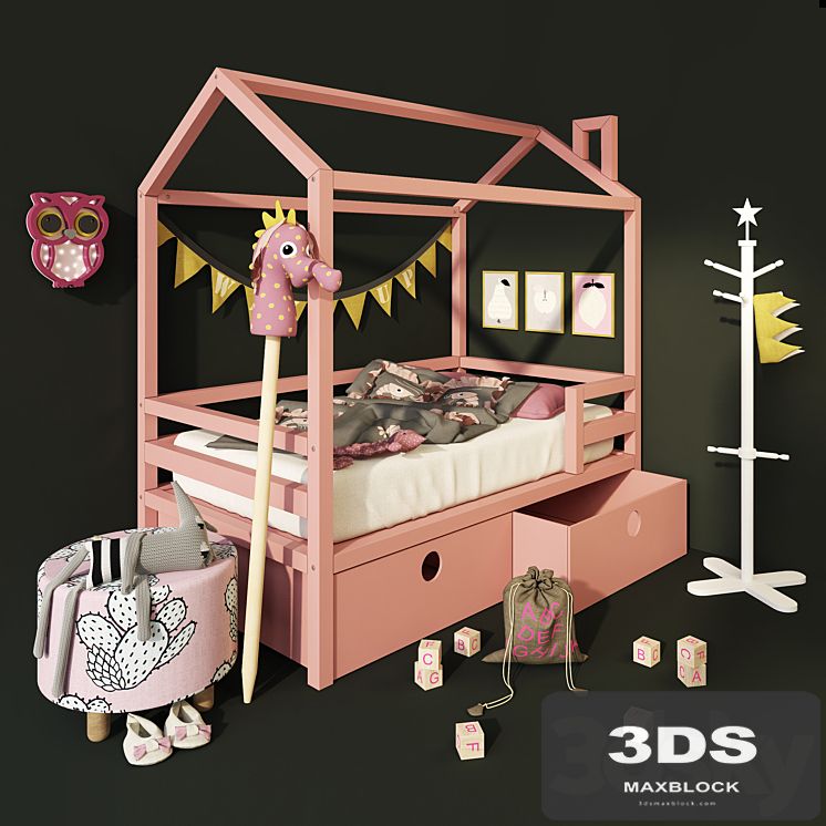 Baby Crown moon pine 160X90. Dream house
