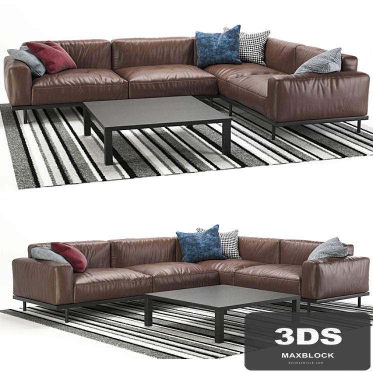 Naviglio sofa arflex leather
