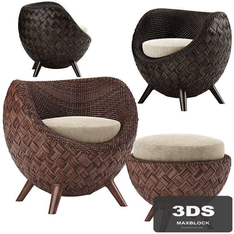 Kenneth Cobonpue La luna armchair