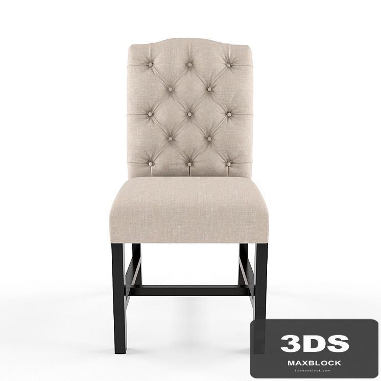 Bright Home Cesar Tufted Beige Linen Dining Chair