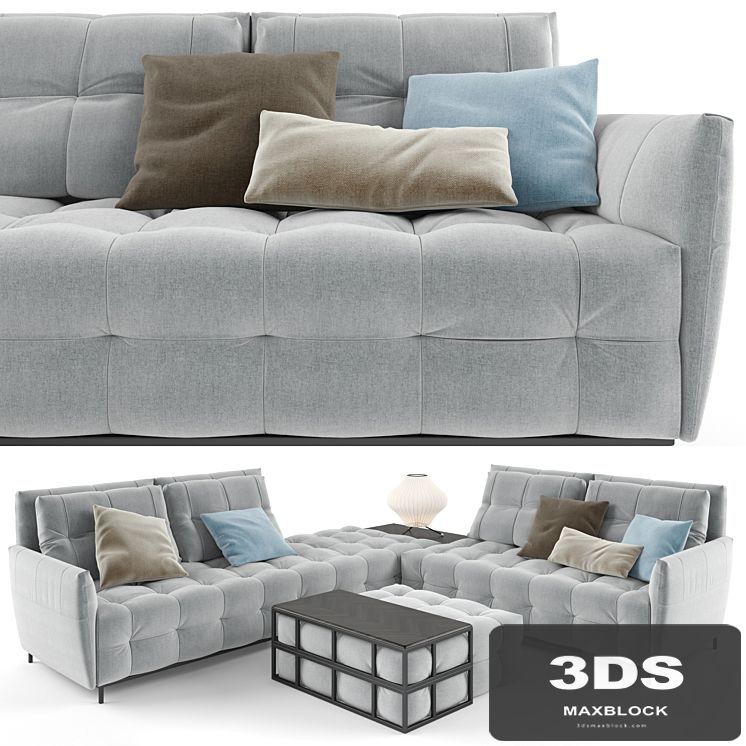 Poliform Sofa Set Gray