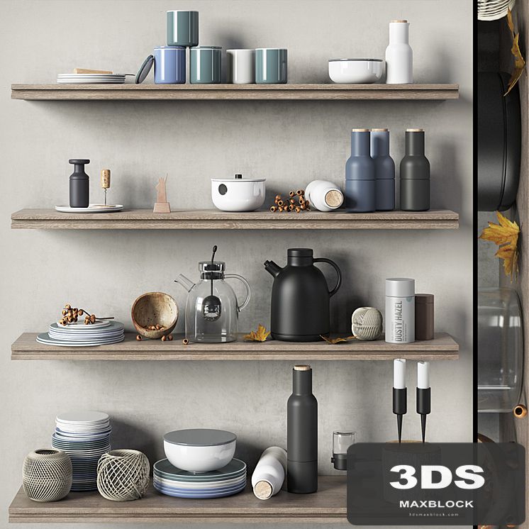 Scandinavian decorative set for the kitchen