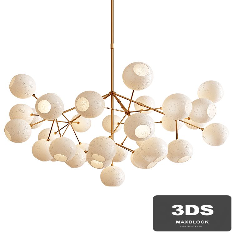 Unique Snow Crystal Chandelier