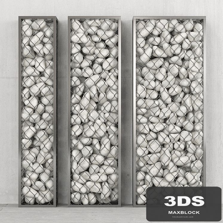 White Pebble Gabions