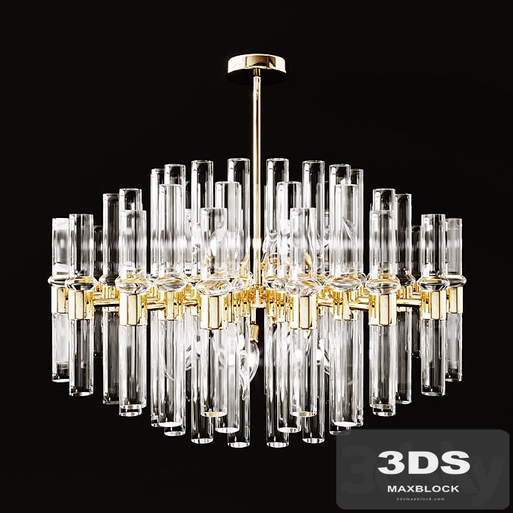 Crystal Tubules Pendant Lamp