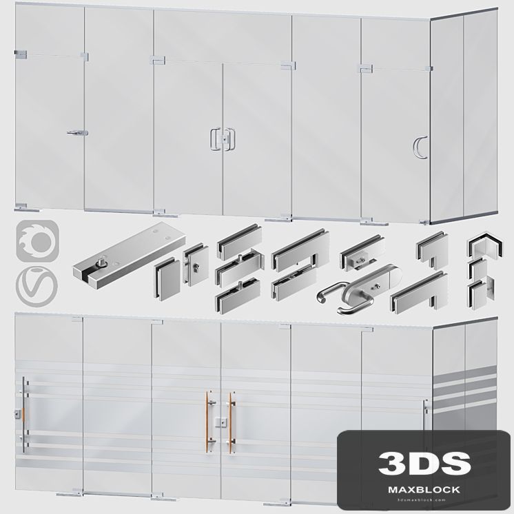 Glass partitions and doors
