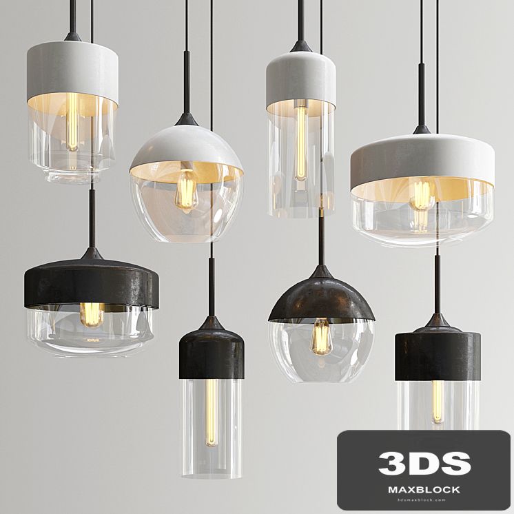 Amber pendant lights