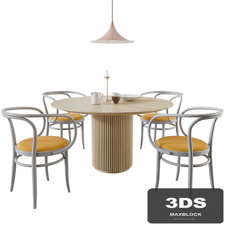 Thonet 209P +  Palais Royal Table By Asplund