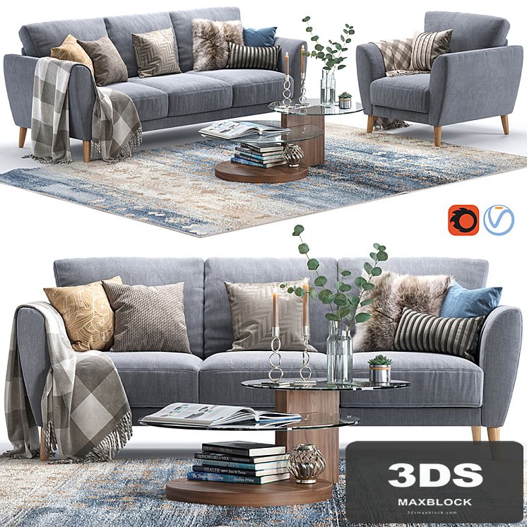 Aria sofa and armchair